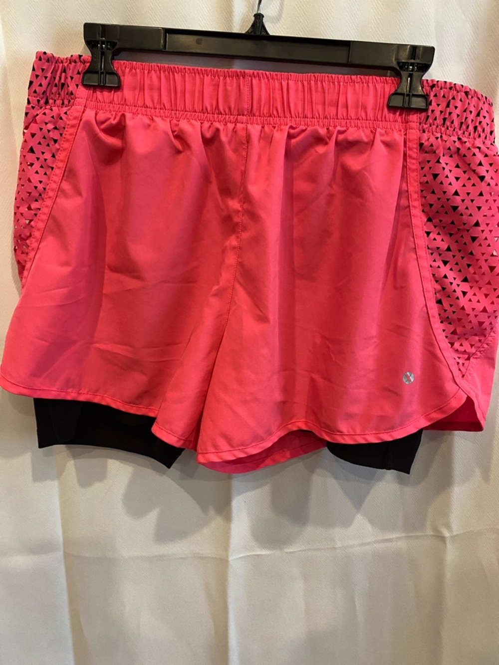 Xersion Hot Pink Athletic Shorts with Black Inner Liner